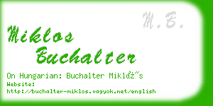 miklos buchalter business card